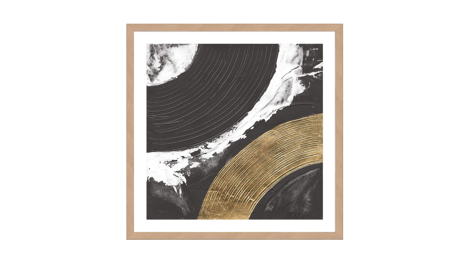 La Grolla Urban Rainbow II Natural Frame Wall Art - 56 x 56cm