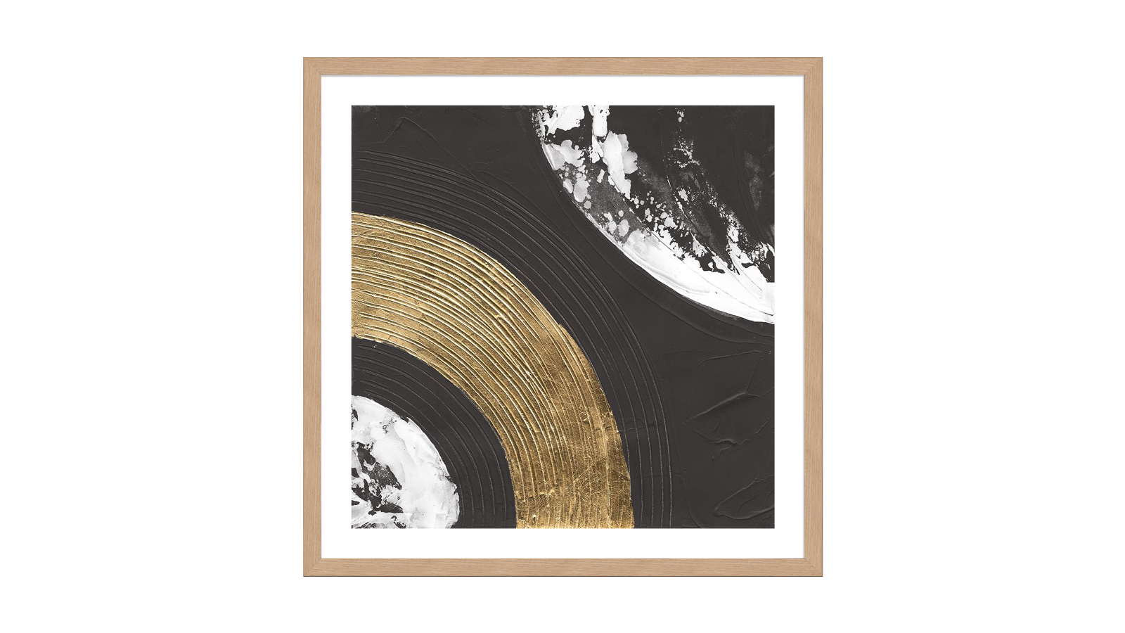 La Grolla Urban Rainbow III Natural Frame Wall Art - 56 x 56cm
