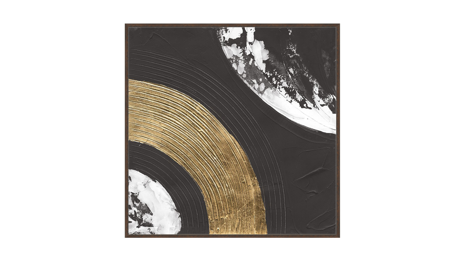 La Grolla Urban Rainbow III Walnut Gallery Wall Art - 123 x 123cm