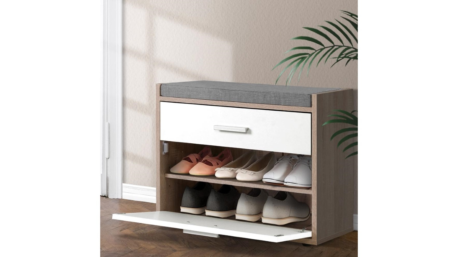 Artiss 8 Pair Fabric Shoe Cabinet Harvey Norman