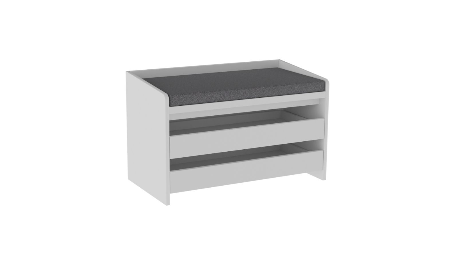 Kodu Kofi Shoe Cabinet Seat Bench - White