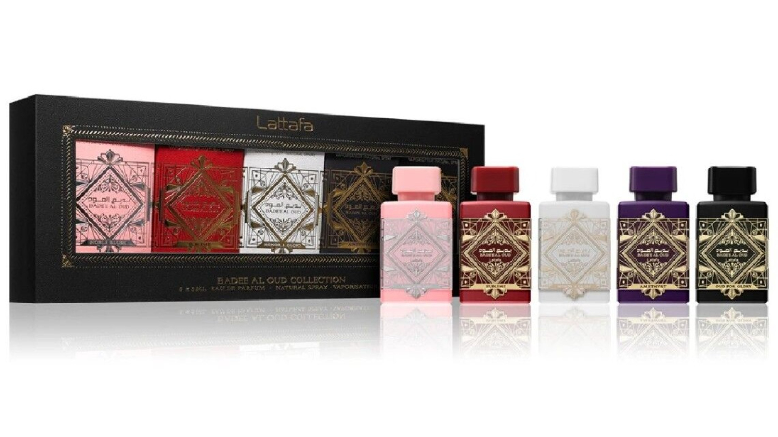 Lattafa 5 Piece Miniature Collection Bade'e Al Oud Set