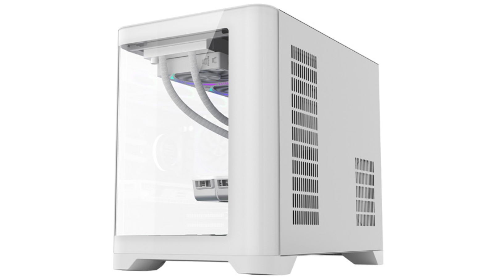1st Player UV6 M-ATX ITX PC Gaming Case - White