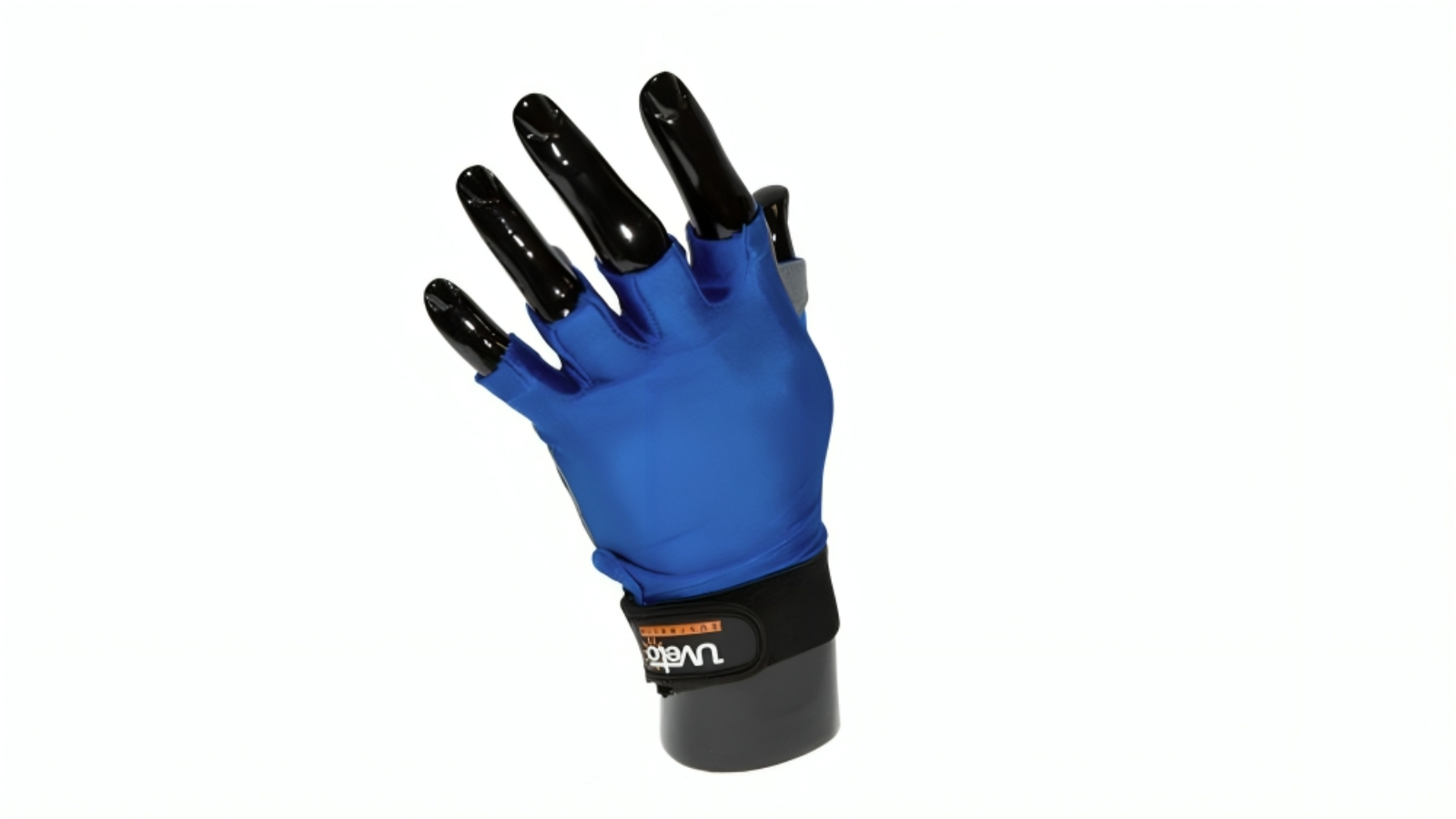 Uveto Blue UPF50+ Sun Safe Fingerless Kayak Glove With Palm Grip - Small