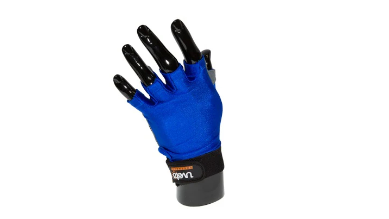 Uveto X-Small UPF50+ Sun Safe Fingerless Kayak Glove with Palm Grip - Blue
