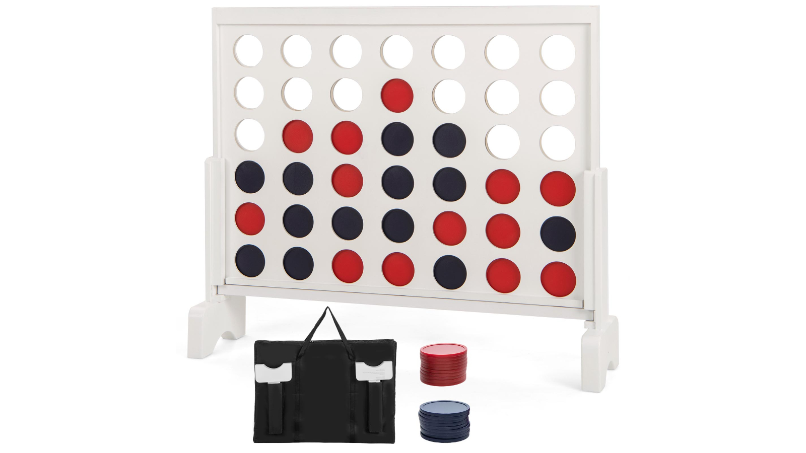 Costway Giant 4 to Score Game Set - White