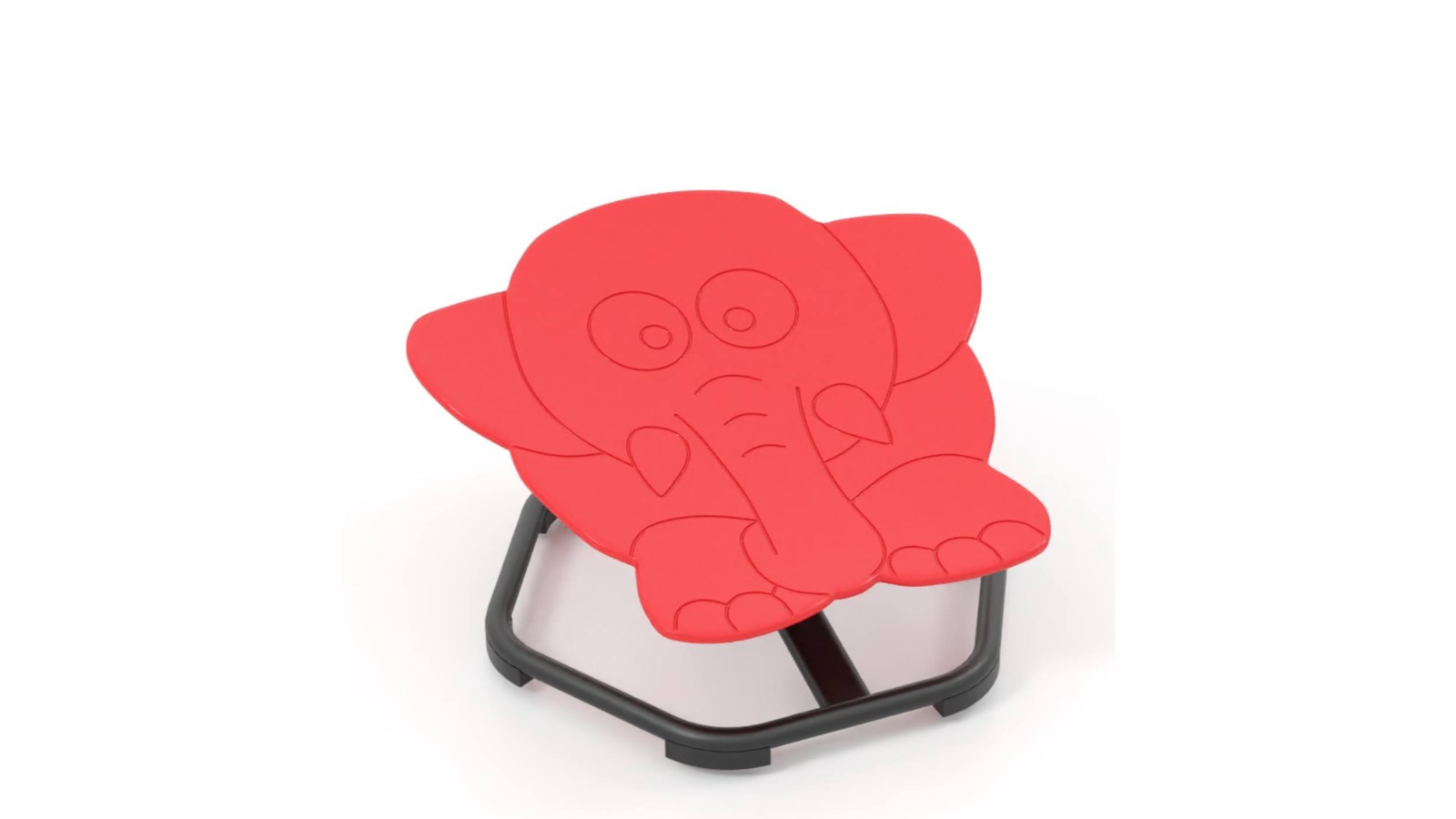 Costway Kids Swivel Chair with Non-Slip Metal Base Sit and Spin Toy - Red