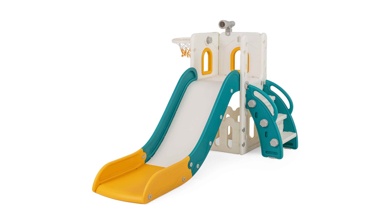 Costway 6-in-1 Climber and Slide Playset