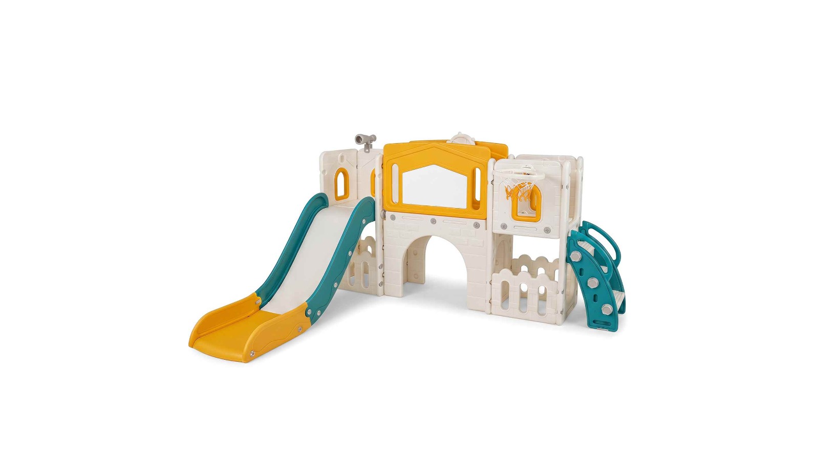 Costway 9-in-1 Slide Playset - Yellow