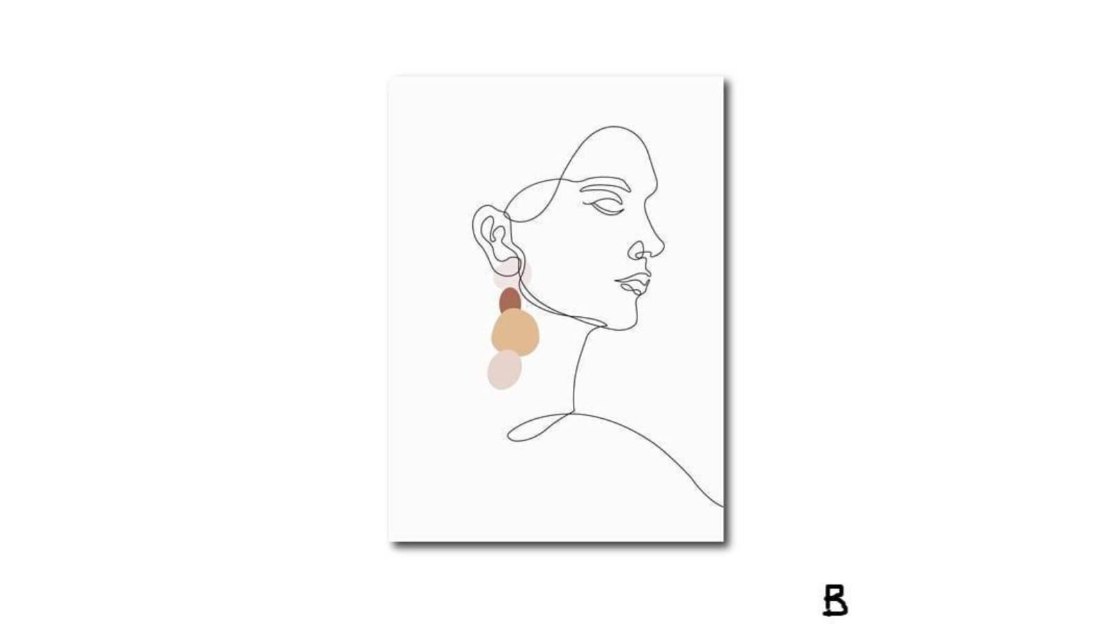 HOD Abstract Side Profile Visage Canvas Wall Art - 30 x 40cm | Harvey ...