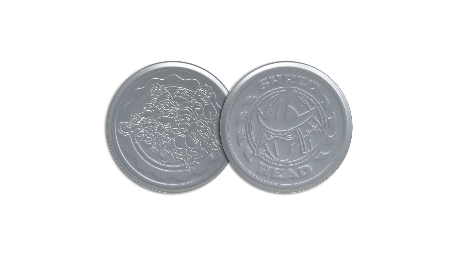 Fanattik Teenage Mutant Ninja Turtles Set of 4 Embossed Metal Coaster