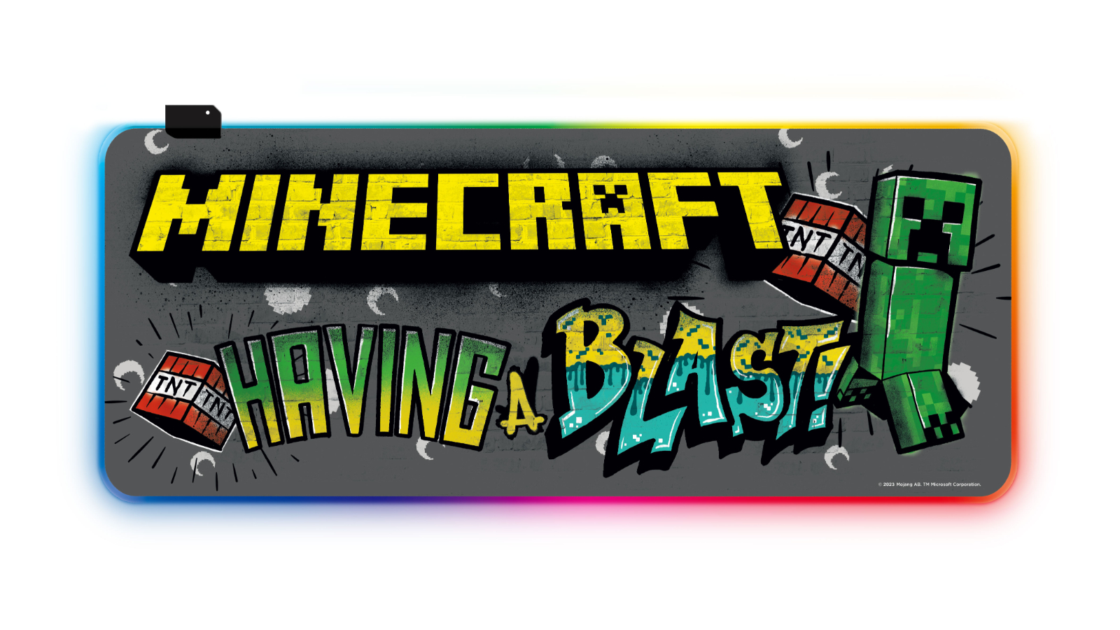 Powerwave Minecraft RGB XL Mouse Pad - Blast
