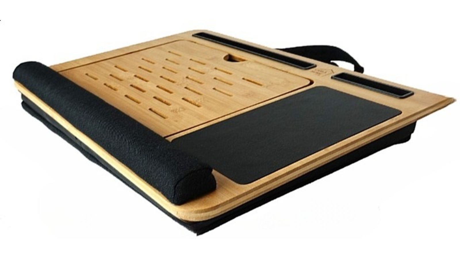 YS Bamboo Adjustable Laptop Lap Desk with Sleeve Bag