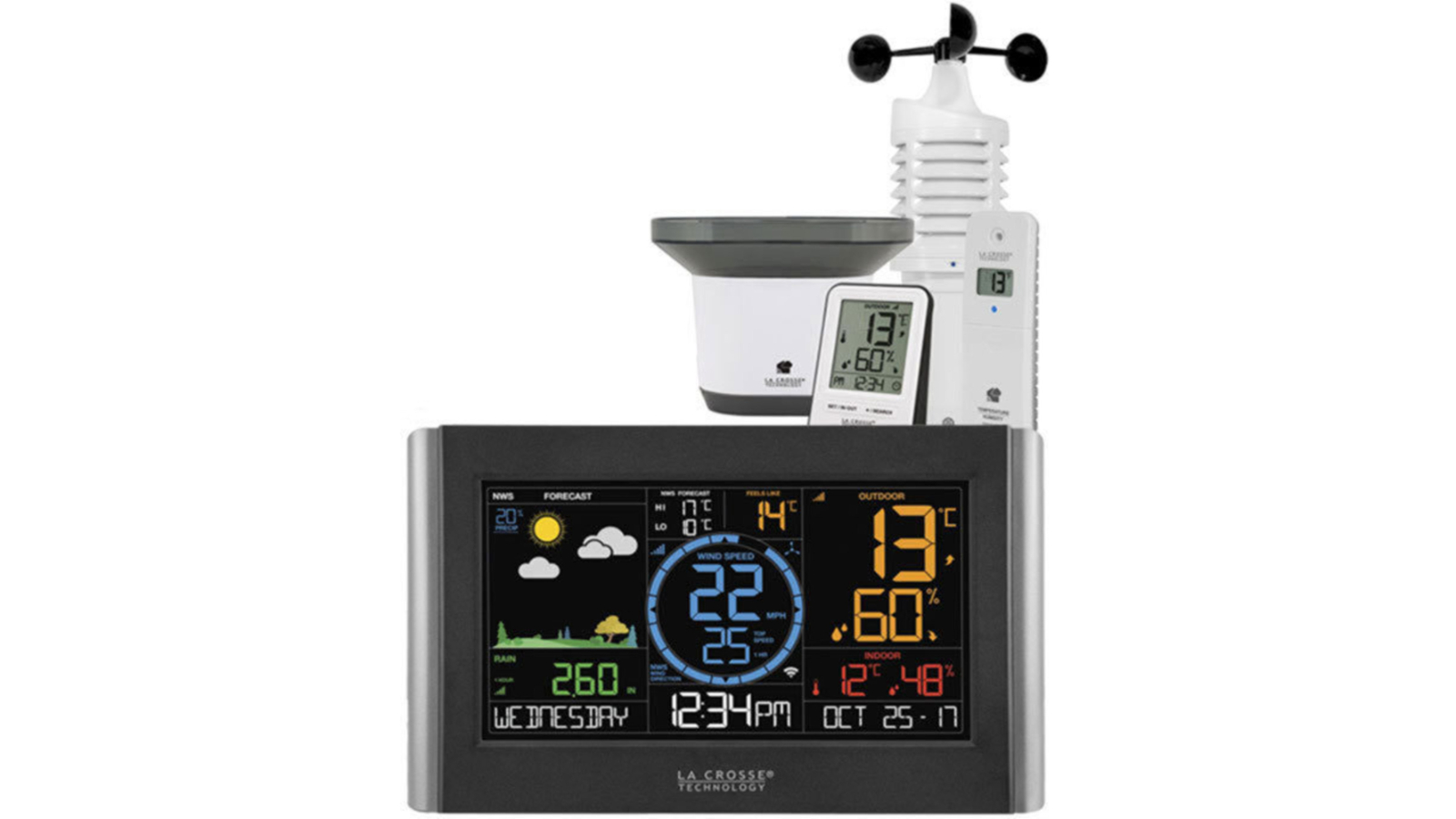 La Crosse V22-WRTH WIFI Wind Speed Rain Colour Weather Station