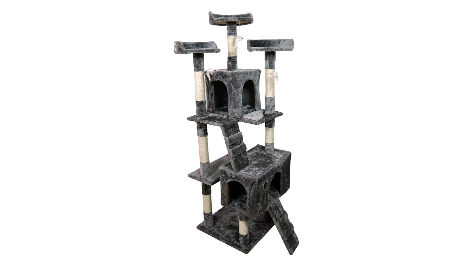 Furtastic 170cm Cat Tree Scratching Post - Dark Grey