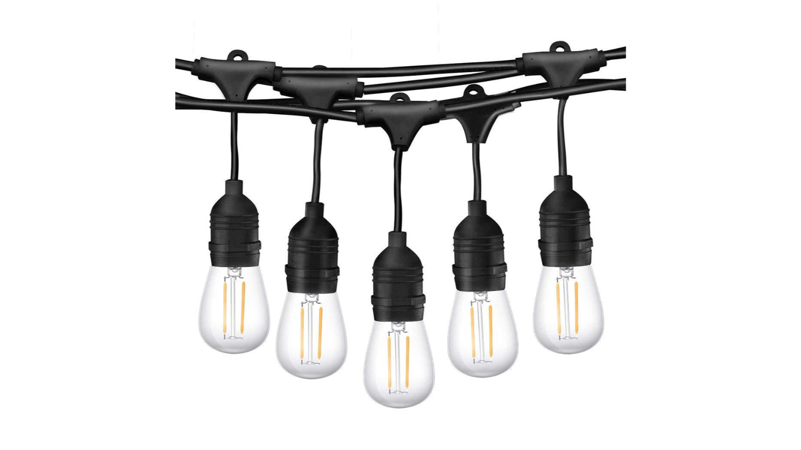 YS Plug Festoon Globe String Lights Kit - 15metre