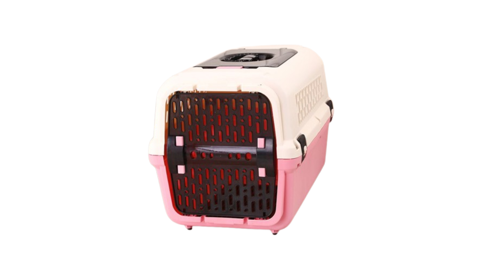 YES4PETS Pink Dog Cat Rabbit Travel Cage with Tray and Window - Large