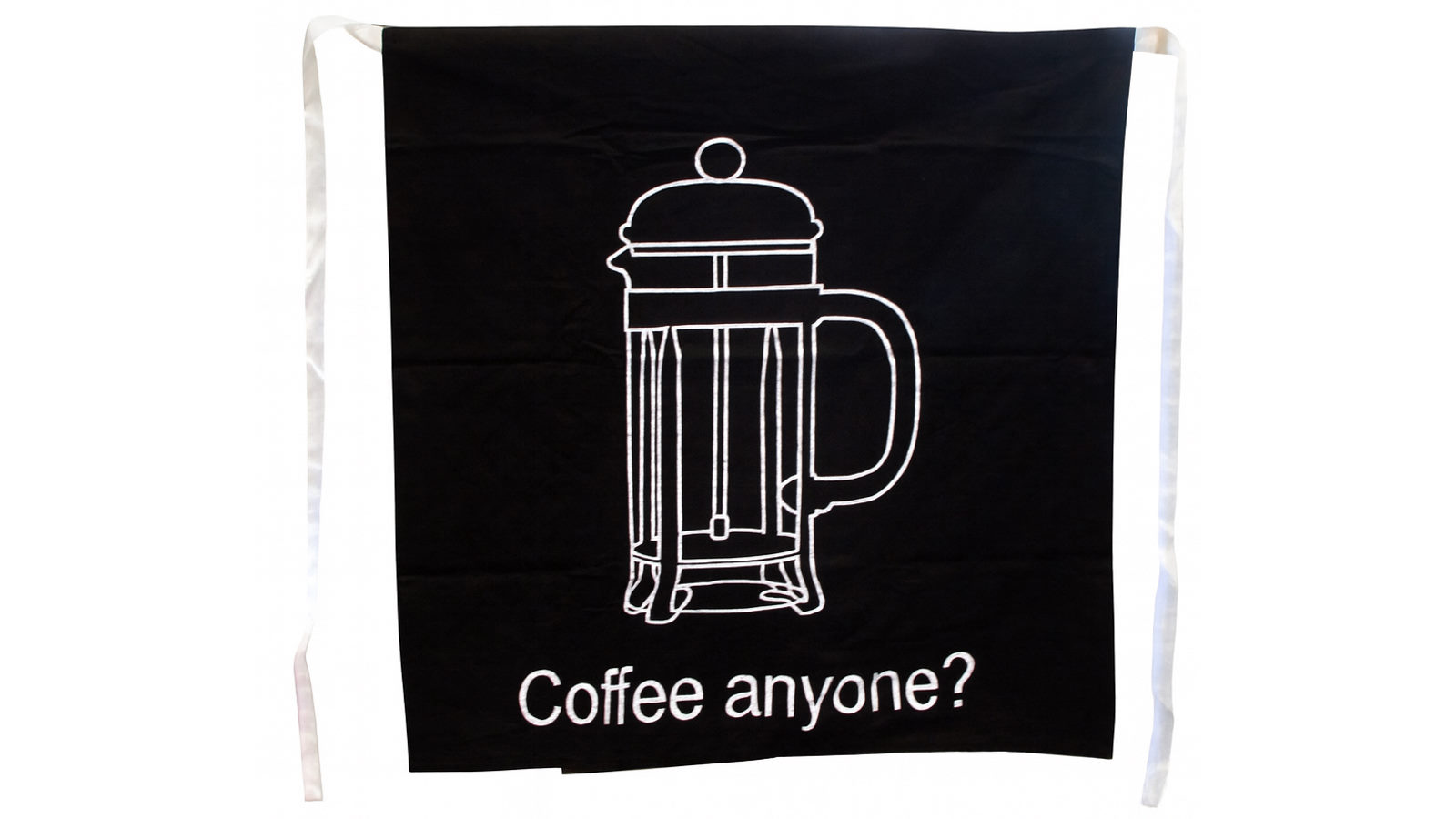Appleby and Co Master Chef Coffee Anyone Print Heavy Duty Cotton Half Apron - 86 x 96cm