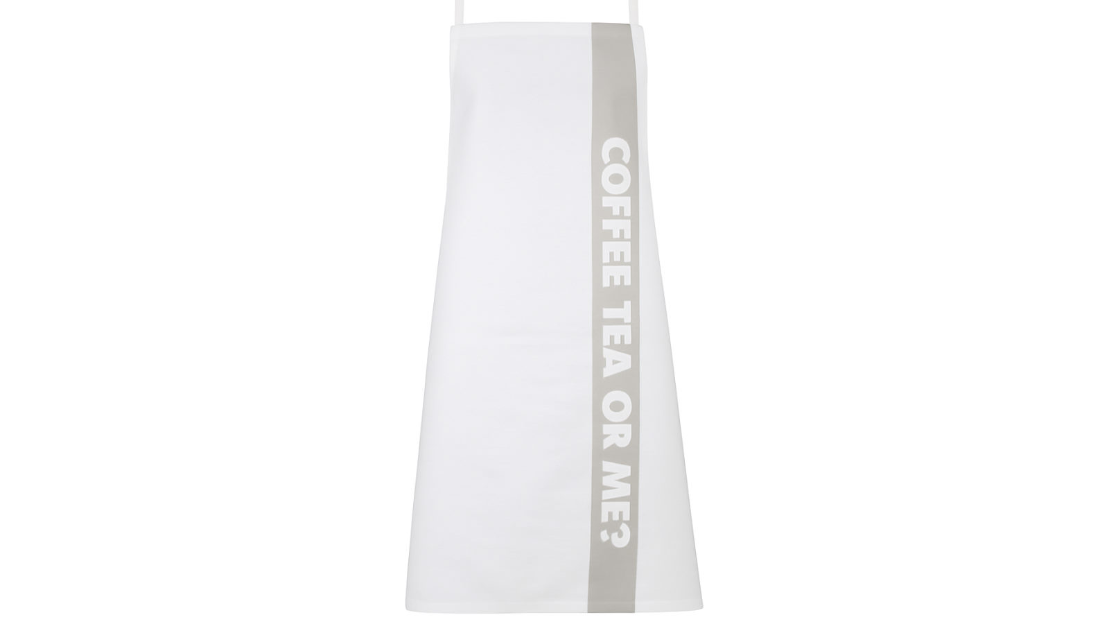 Appleby and Co Heavy Duty Cotton Master Chef Half Apron - Taupe and White