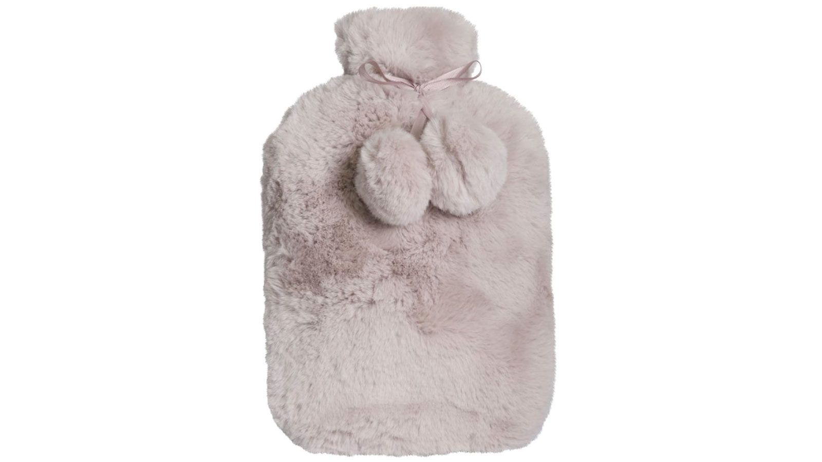 J Elliot Home Amara Blush Hot Water Bottle with Faux Fur Cover