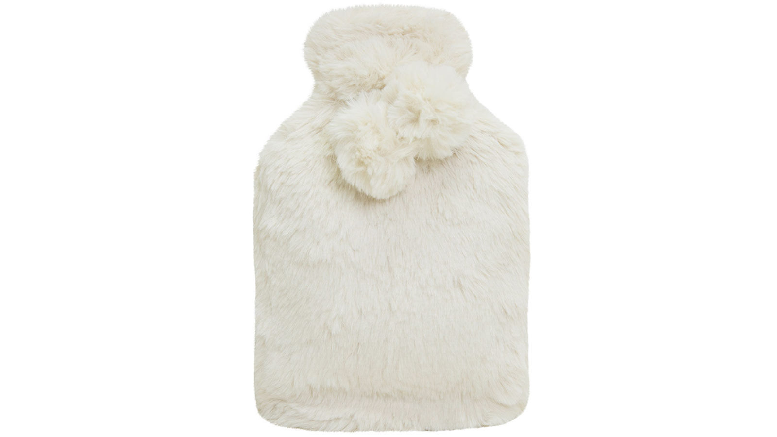 J Elliot Home Amara Ivory Hot Water Bottle with Faux Fur Cover