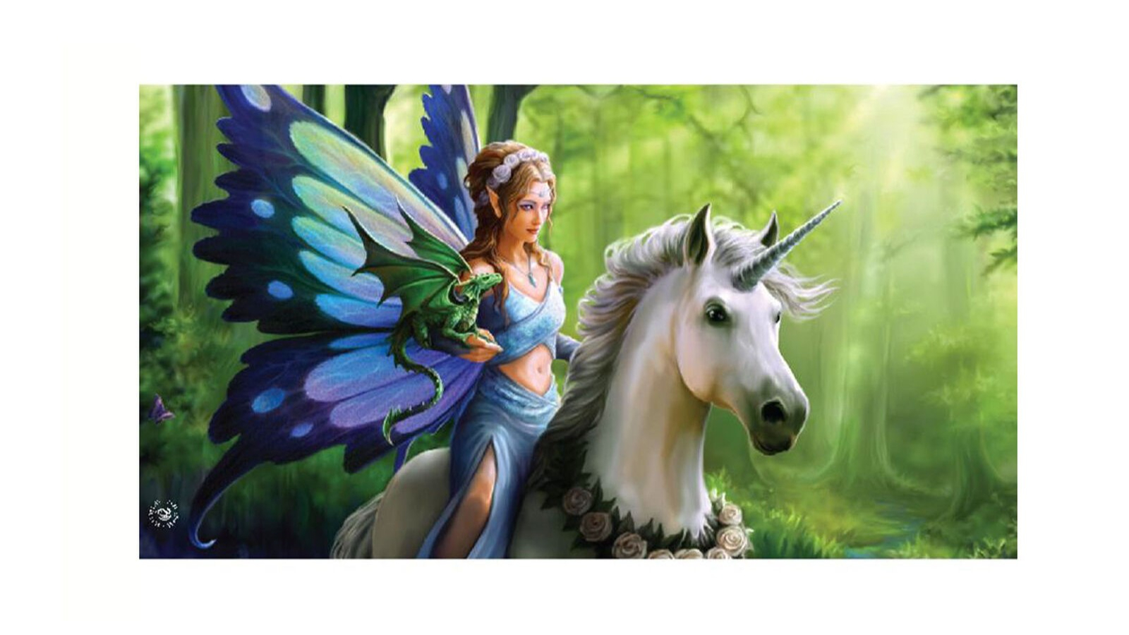 Anne Stokes Fantasy Art Realm Of Enchantment Beach Towel - 75 x 150cm
