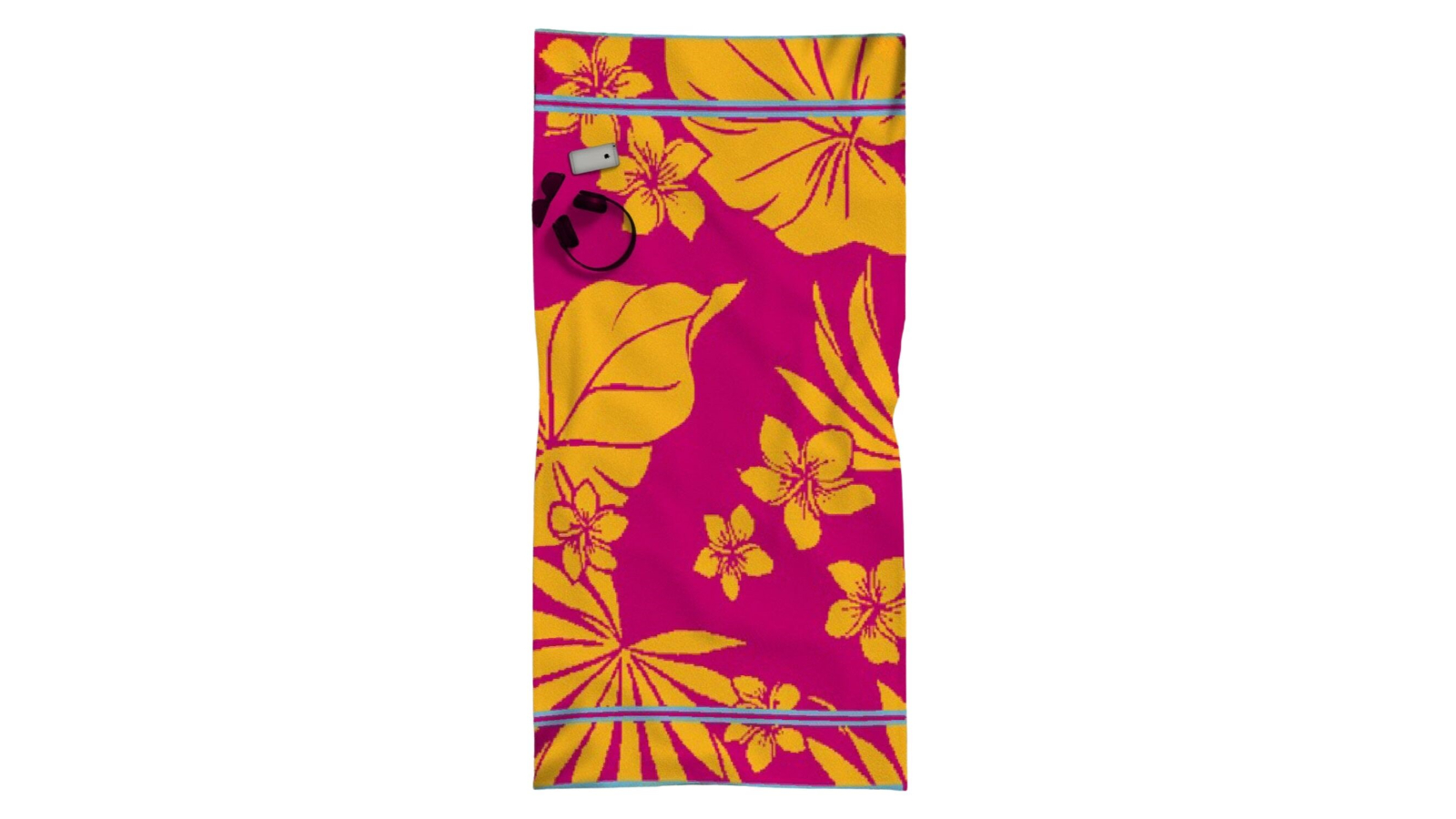 Rans Premium  Floral Hawaii Pink Cotton Jacquard Beach Towel - 86 x 160cm