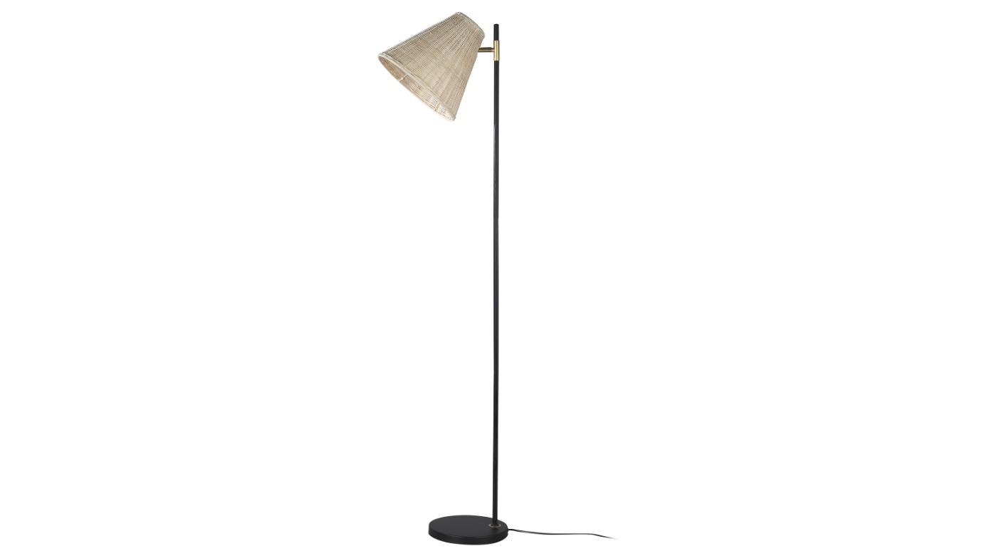 Lexi Lighting Yvette Rattan Floor Lamp