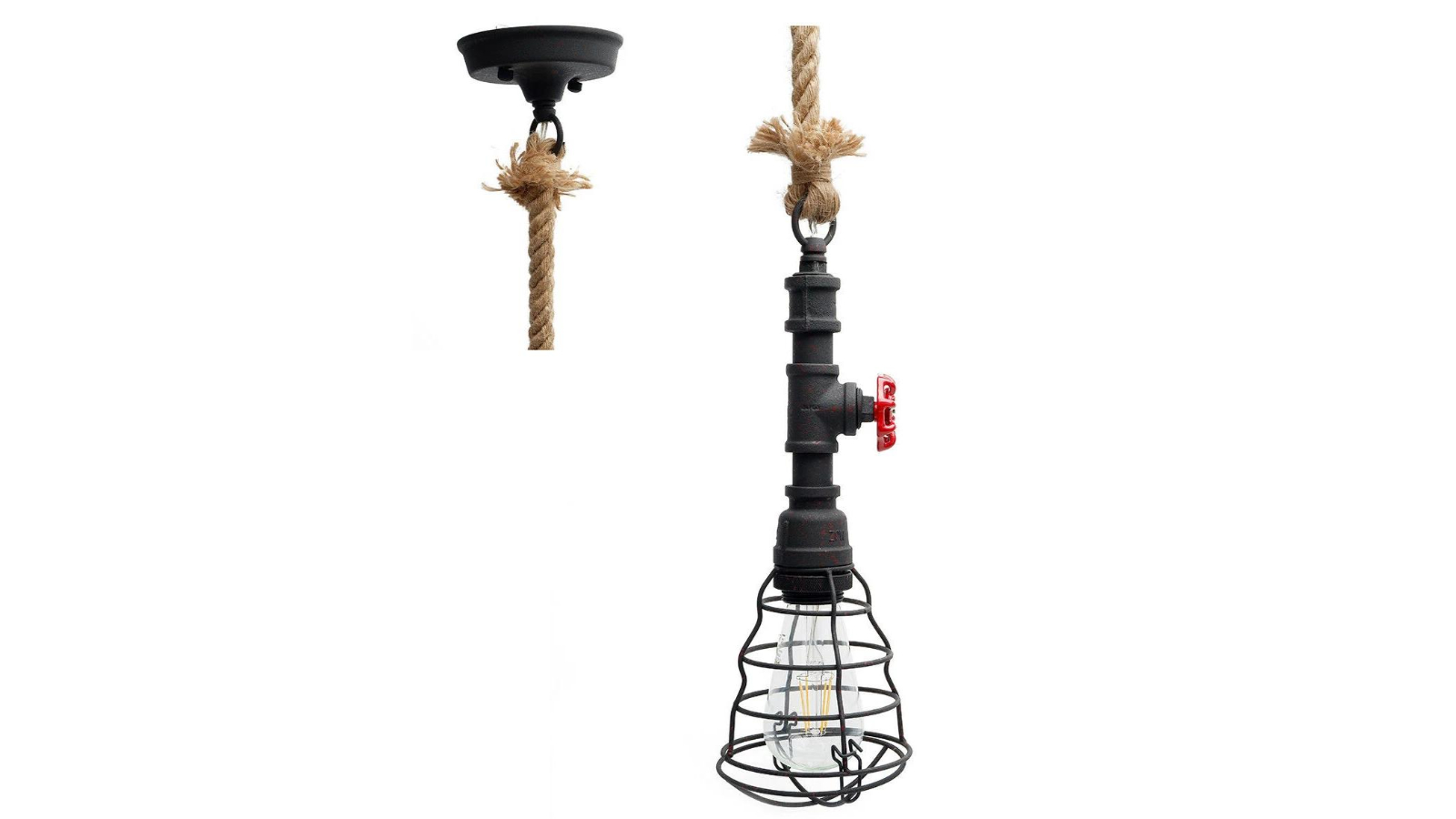 Lexi Lighting Vantage Pipe Pendant Light - Rusty