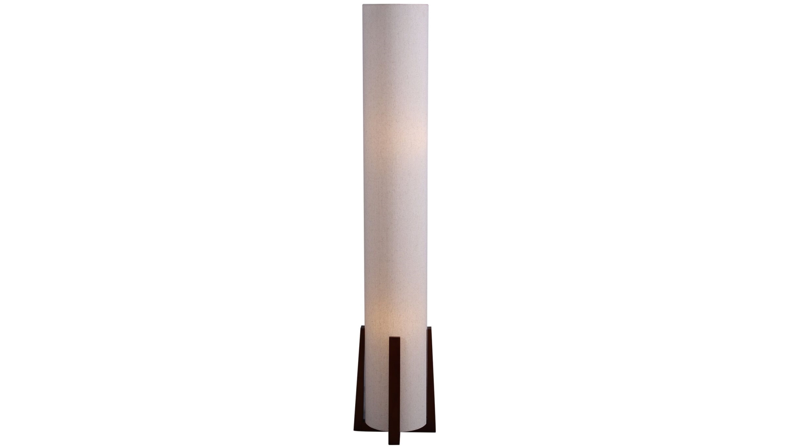 Lumi Rouge Esme 120cm Floor Lamp with Natural Wood Base and Linen Shade