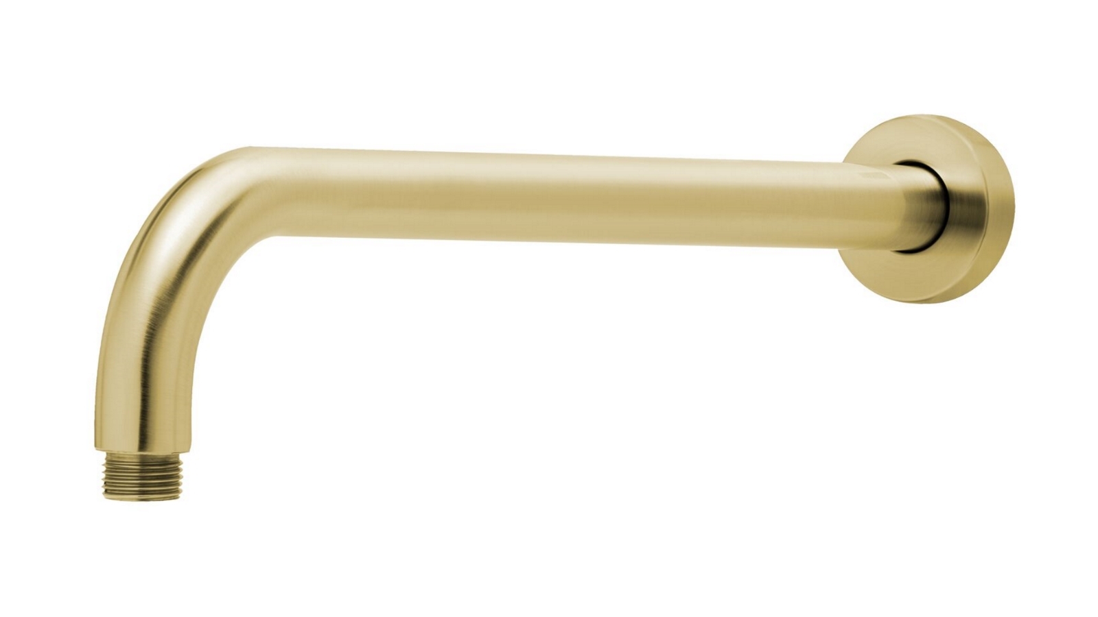 Phoenix Vivid 400mm Round Shower Arm Only - Brushed Gold