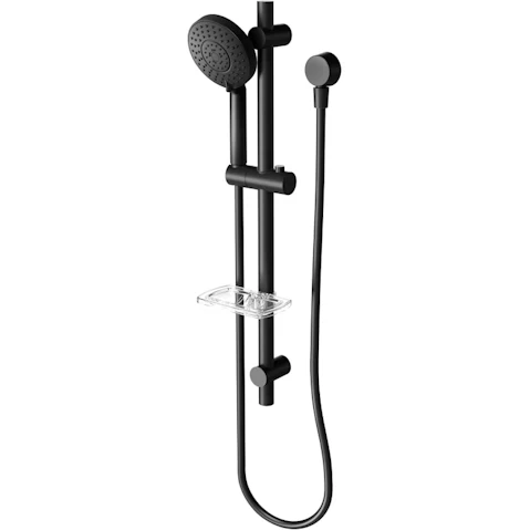 Phoenix Vivid Rail Shower - Matte Black