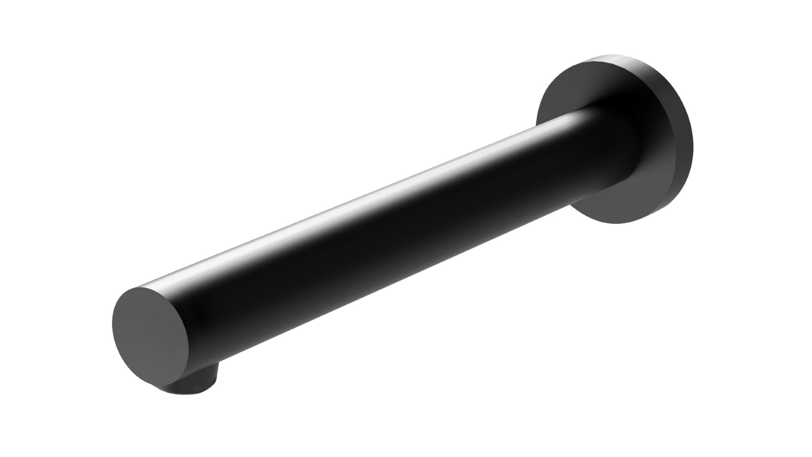 Phoenix Vivid 200mm Wall Bath Outlet - Matte Black