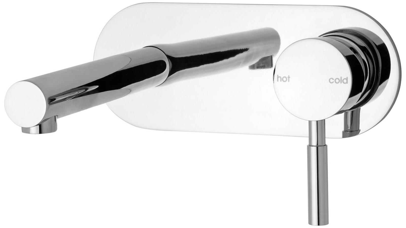 Phoenix Vivid 150mm Straight Outlet Wall Bath Set - Chrome