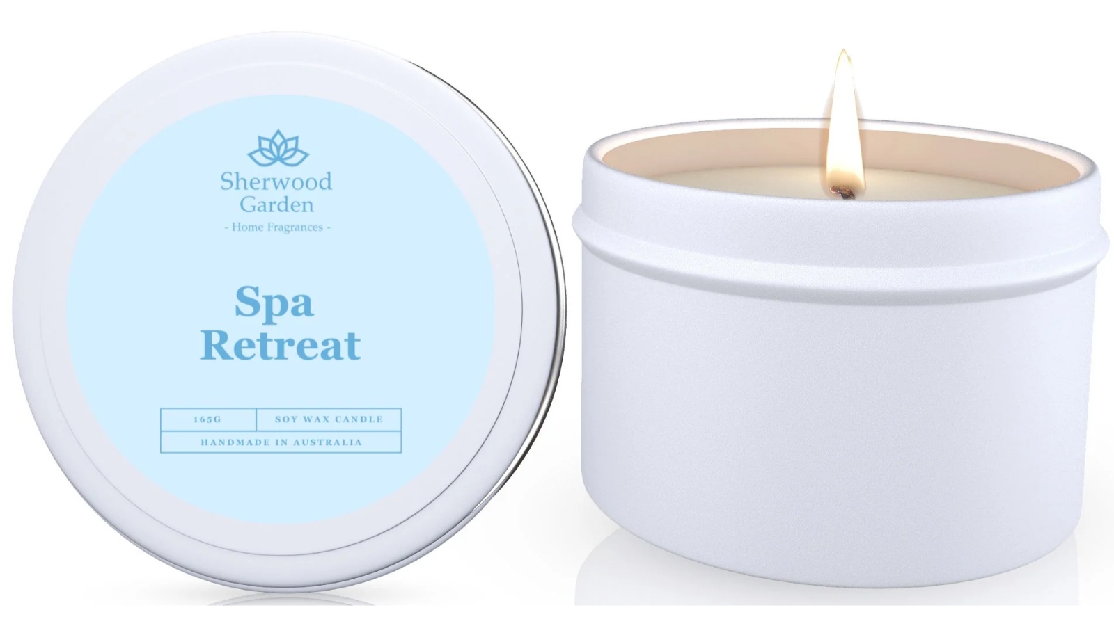 Sherwood Garden Home Fragrances Spa Retreat Soy Candle Tin - 165g