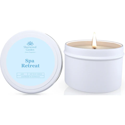 Sherwood Garden Home Fragrances Spa Retreat Soy Candle Tin - 165g