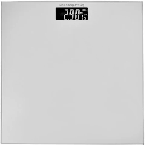 YS 180kg Max Capacity Digital Glass Bathroom Scale - Silver