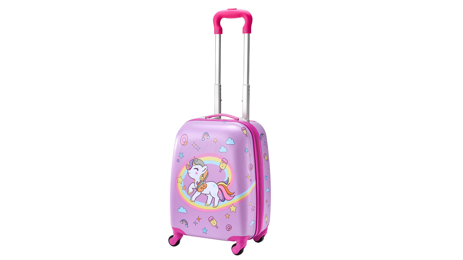 YS Set of 2 Kids Hardside Rolling Luggage - Unicorn