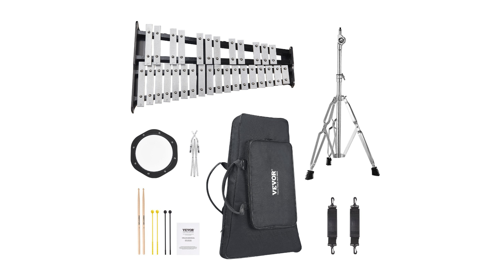 YS 30 Note Glockenspiel Xylophone Bell Kit