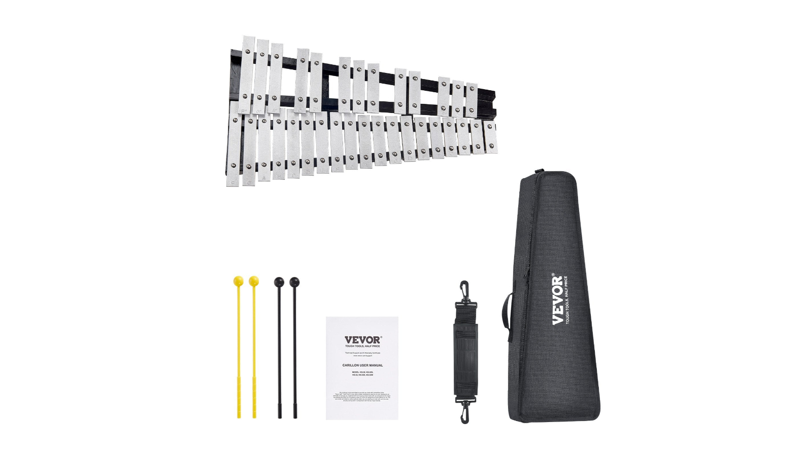 YS 32 Note Glockenspiel Xylophone Bell Kit