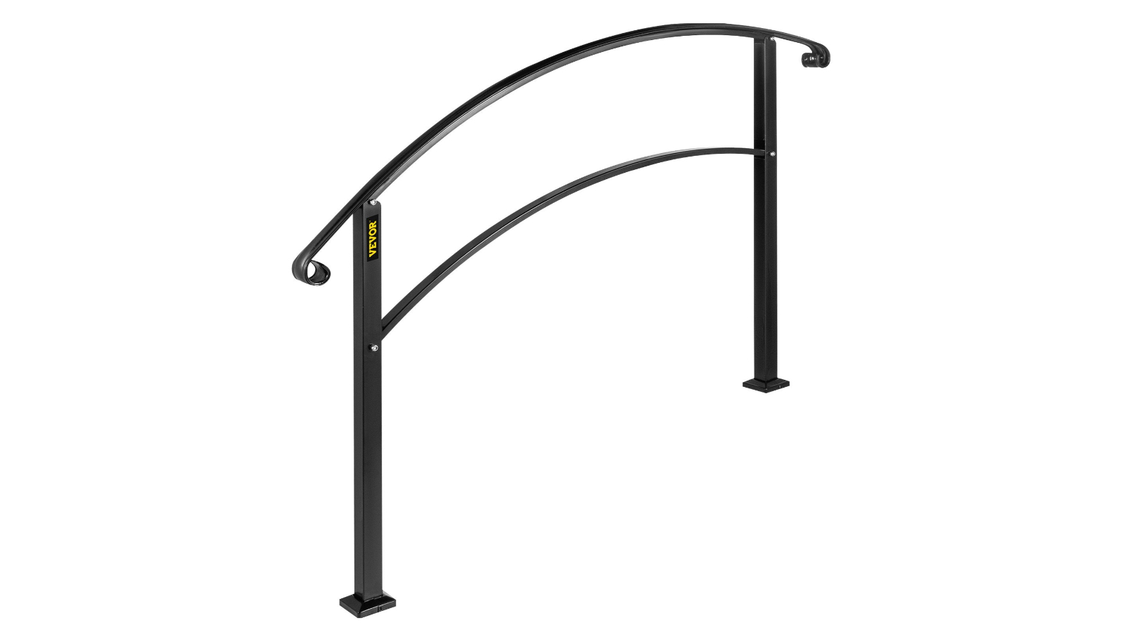 YS 4-Step Stair Handrail - Matte Black