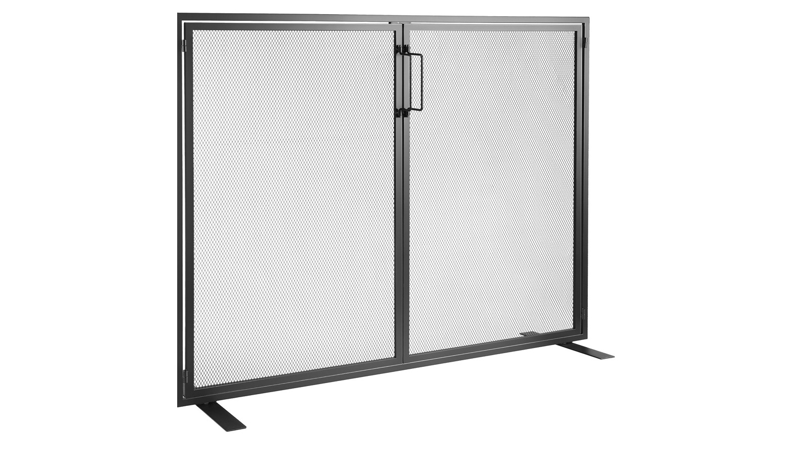 YS 1-Panel Fireplace Screen with Door