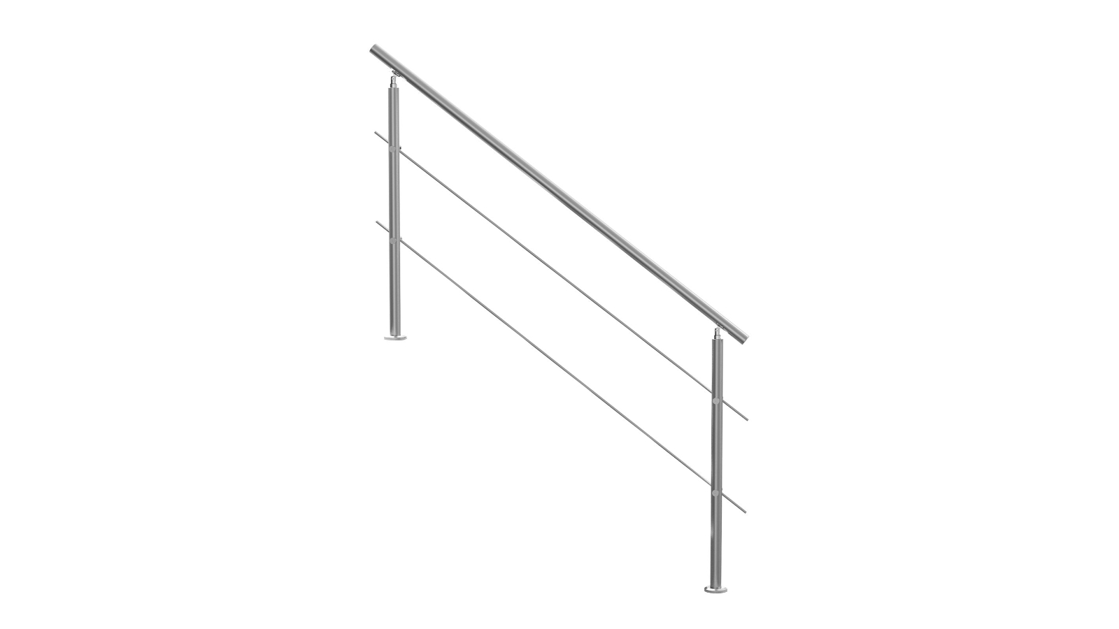 YS 2 Crossbars Handrails for Outdoor Step - 70.9inch