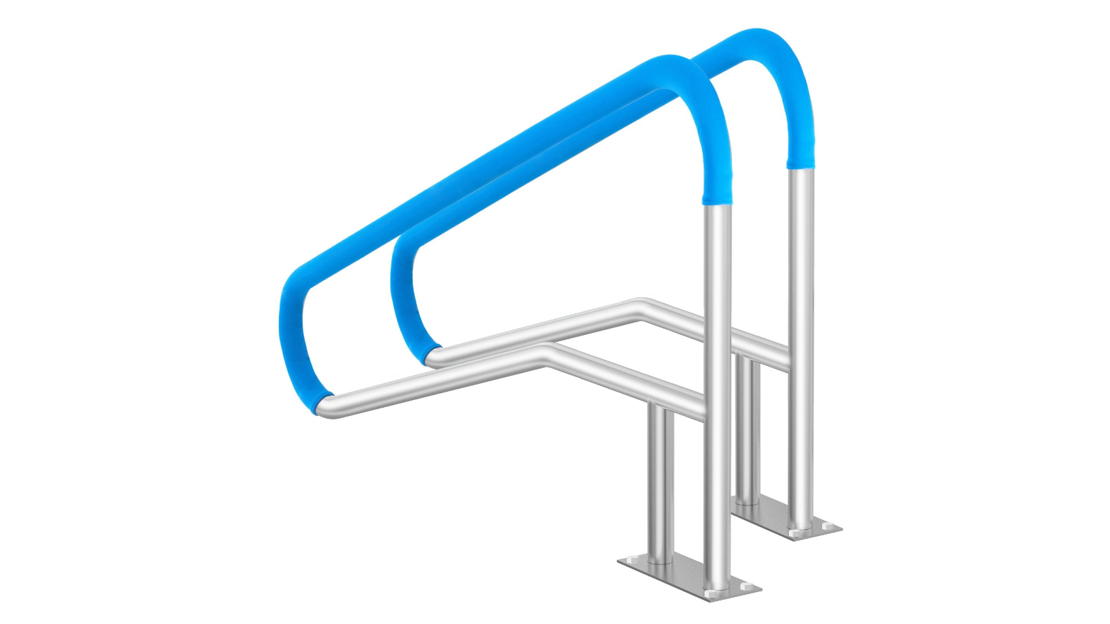 YS 2 Piece Stainless Steel Pool Handrail - 55 x 32inch