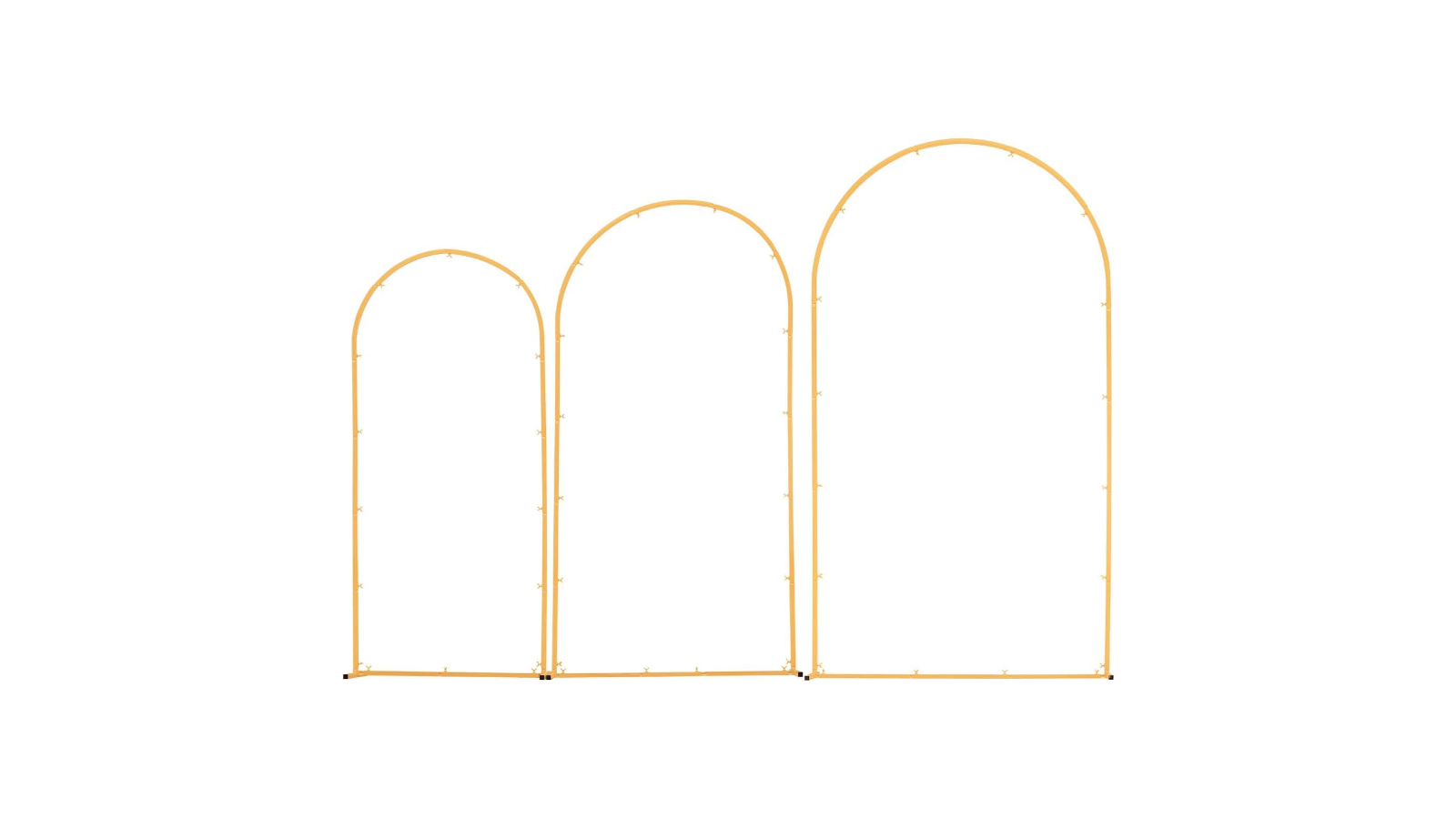 YS Set of 2 Arch Backdrop Stable Stand  - 2.2metre/1.8 metre
