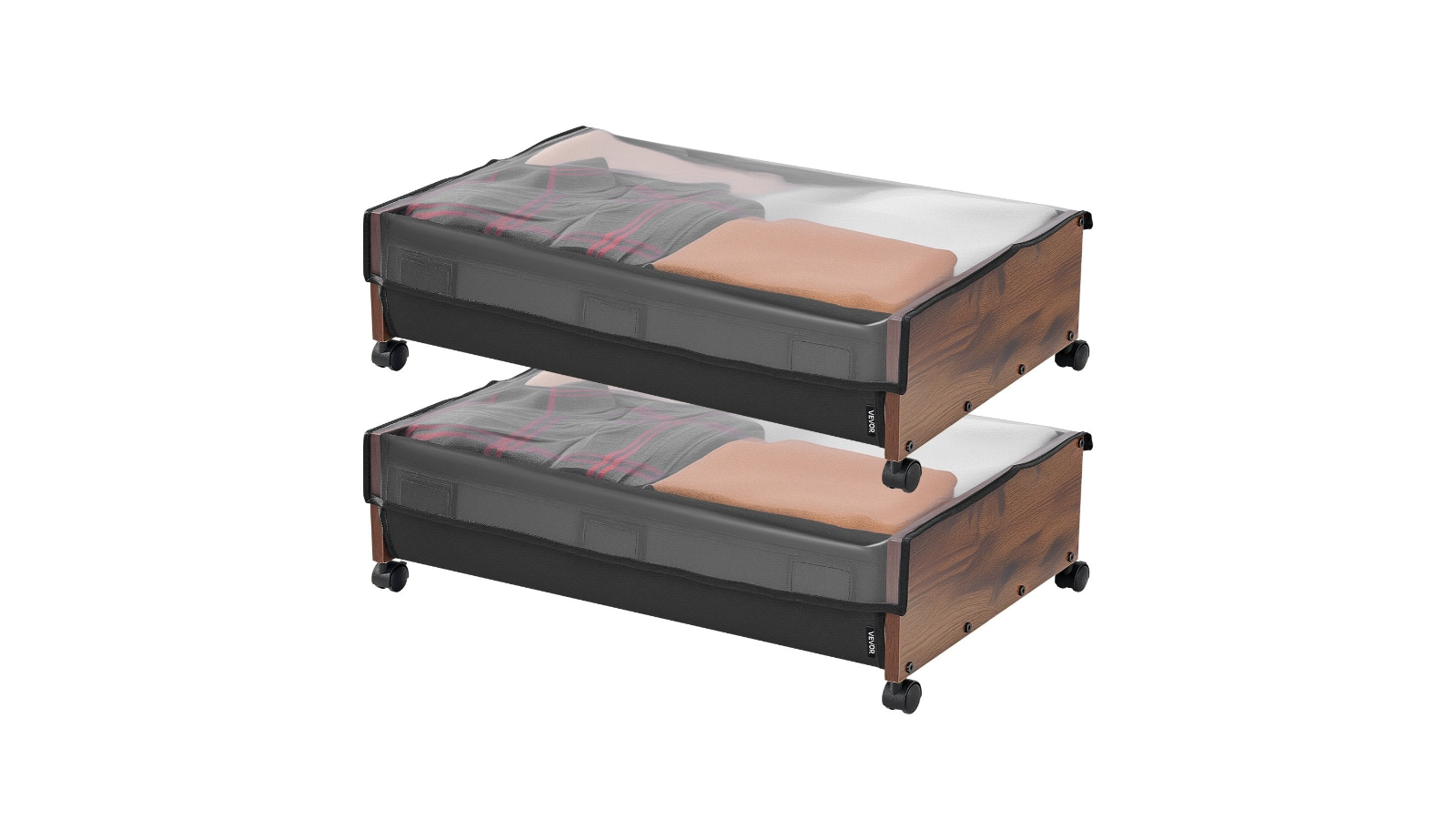 YS Under Bed Storage with Wheels - 6.5 x 4.6 x 18cm