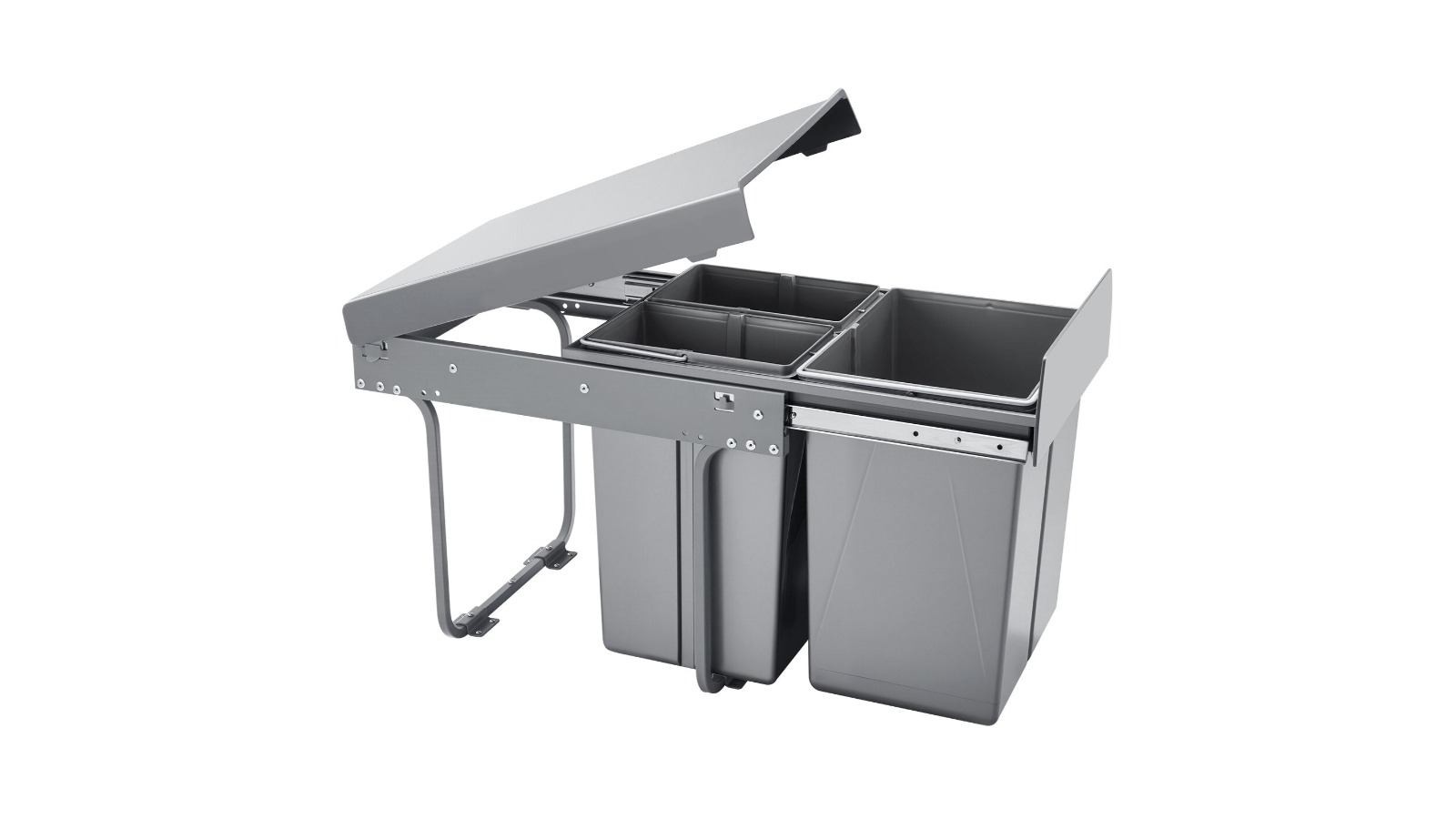 YS Double Pull-Out Trash Can for Kitchen Cabinet