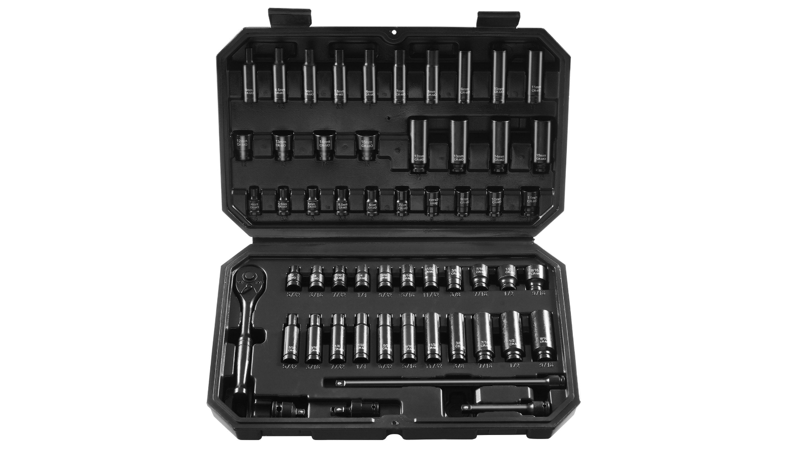 YS 55 Piece Deep and Shallow Drive Impact Socket Set