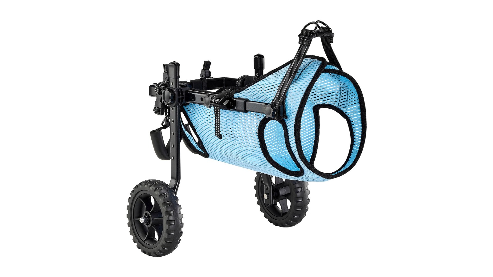 YS 2-Wheel Dog Adjustable Wheelchair for Back Leg