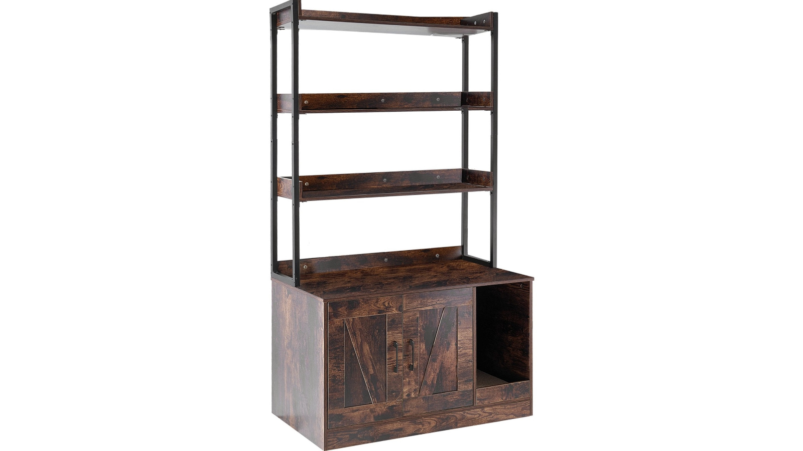 YS Cat Wooden Litter Box Enclosure
